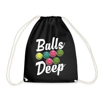Drôle de joueur de pétanque - Sac de sport léger - noir - Devant