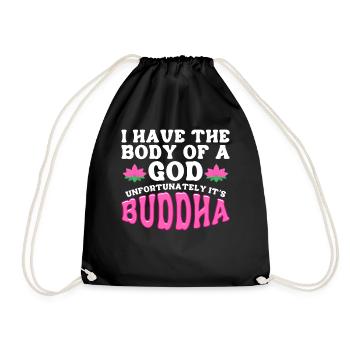 Bouddhisme bouddhiste - Sac de sport léger - noir - Devant