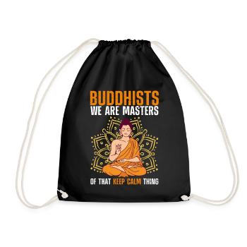 Bouddha Bouddhisme - Sac de sport léger - noir - Devant