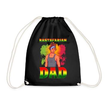 Rastafari Rasta - Turnbeutel - Schwarz - Vorne