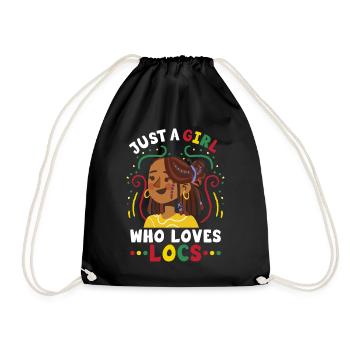 Dreadlocks Rasta Rastafari - Drawstring Bag - black - Front
