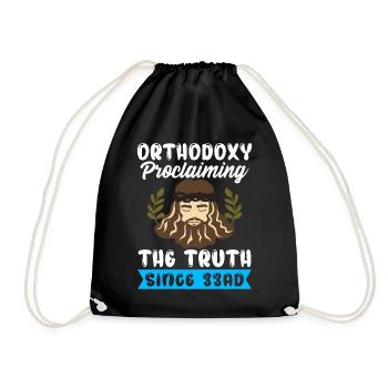 Orthodox - Drawstring Bag - black - Front