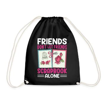 Scrapbooking Scrapbooker - Turnbeutel - Schwarz - Vorne