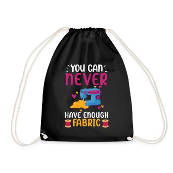 Vous n’avez jamais assez de tissu au crochet couture - Sac de sport léger - noir - Devant