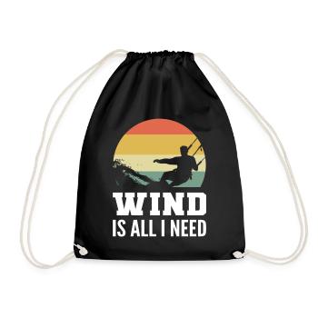 Kitesurf & Kitesurf Kitesurfers - Sac de sport léger - noir - Devant