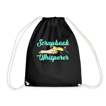 Scrapbooking Scrapbooker - Turnbeutel - Schwarz - Vorne