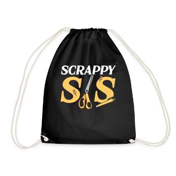 Scrapbooking Scrapbooker - Turnbeutel - Schwarz - Vorne