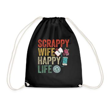 Scrapbooking Scrapbooker - Turnbeutel - Schwarz - Vorne