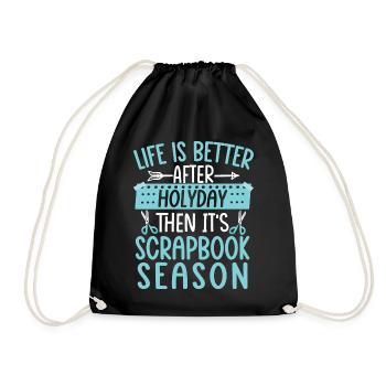 Scrapbooking Scrapbooker - Turnbeutel - Schwarz - Vorne