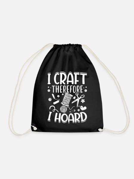 Crafting Crafter - Turnbeutel - Schwarz