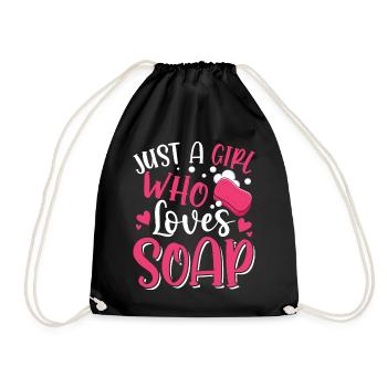 Fabrication de savon, savonnier, savonologue - Sac de sport léger - noir - Devant