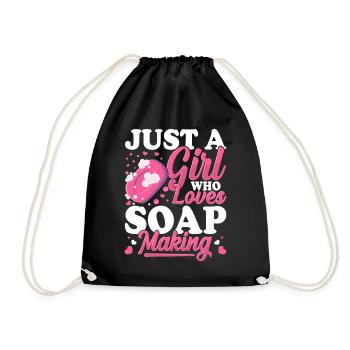 Soap manufacturer Soapologist - Drawstring Bag - black - Front