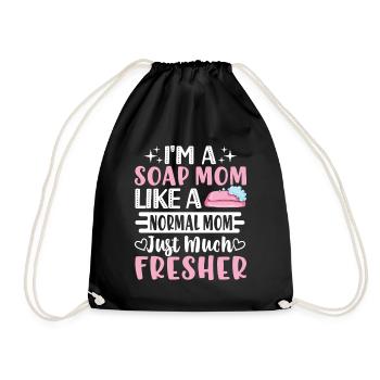 Fabrication de savon, savonnier, savonologue - Sac de sport léger - noir - Devant