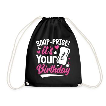 Fabrication de savon, savonnier, savonologue - Sac de sport léger - noir - Devant