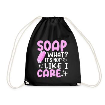 Fabrication de savon, savonnier, savonologue - Sac de sport léger - noir - Devant