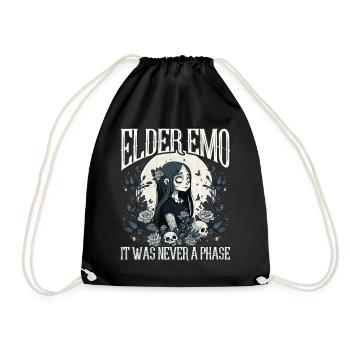 Funny Emo Boy Emo Girl - Drawstring Bag - black - Front