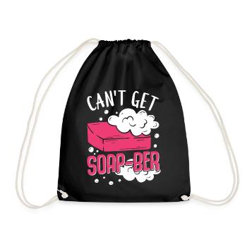 Fabrication de savon, savonnier, savonologue - Sac de sport léger - noir - Devant