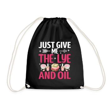 Soap Making, Soap Maker, Soapologist - Drawstring Bag - black - Front
