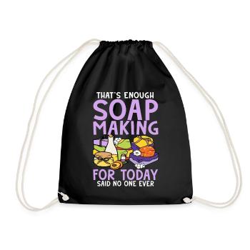 Soap manufacturer Soapologist - Drawstring Bag - black - Front