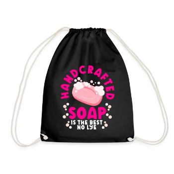 Fabrication de savon, savonnier, savonologue - Sac de sport léger - noir - Devant