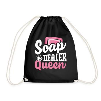 Soap Making, Soap Maker, Soapologist - Drawstring Bag - black - Front
