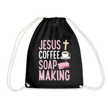 Soap manufacturer Soapologist - Drawstring Bag - black - Front