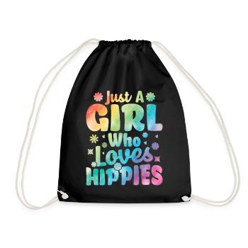 Peace Tie Teinture Groovy - Sac de sport léger - noir - Devant