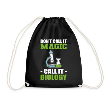 Biologie Microscope Biologiste - Sac de sport léger - noir - Devant