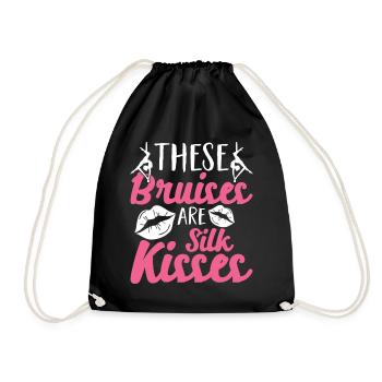 Acrobate de soie aérienne - Sac de sport léger - noir - Devant