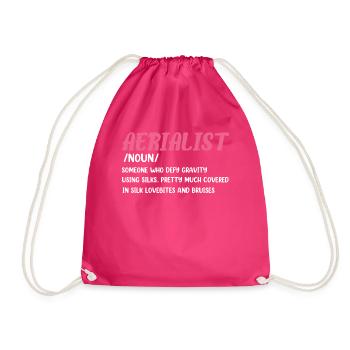 Air silk - Drawstring Bag - fuchsia - Front