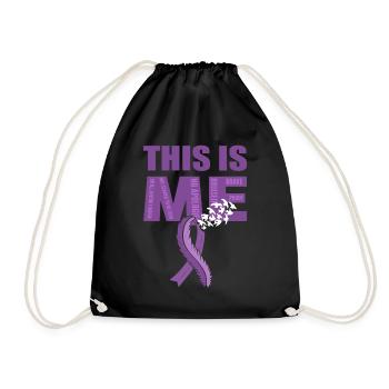 This Is Me Epilepsy Warrior - Drawstring Bag - black - Front