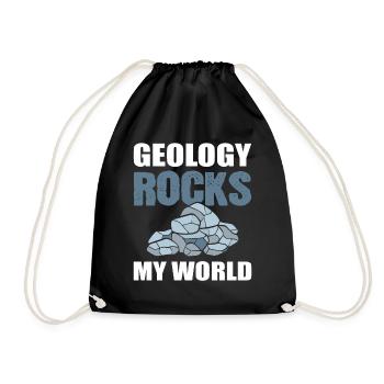 La géologie berce mon collectionneur de pierres du monde - Sac de sport léger - noir - Devant