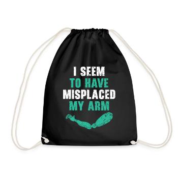 J’ai l’impression d’avoir égaré mon bras Funny Am - Sac de sport léger - noir - Devant