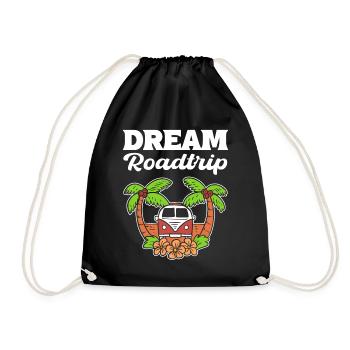 Dream Roadtrip Forscher - Turnbeutel - Schwarz - Vorne