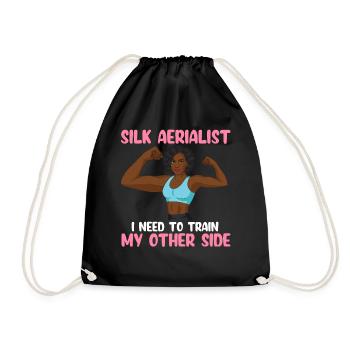 Air silk - Drawstring Bag - black - Front