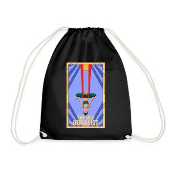 Air silk - Drawstring Bag - black - Front