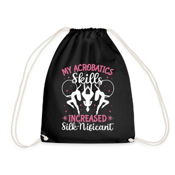 Acrobate de soie aérienne - Sac de sport léger - noir - Devant