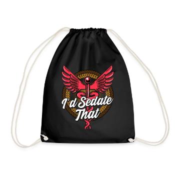 Anesthesiologist Anesthesiology - Drawstring Bag - black - Front