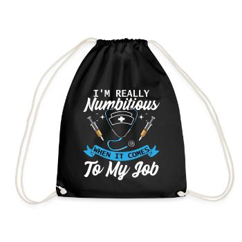 Anaesthetist - Drawstring Bag - black - Front