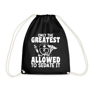 Anaesthetist - Drawstring Bag - black - Front