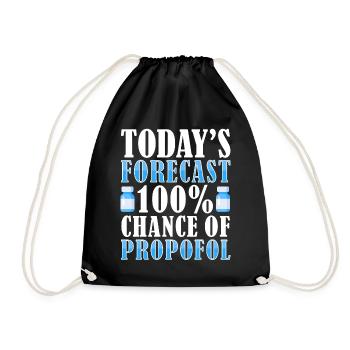 Anesthesiologist Anesthesiology - Drawstring Bag - black - Front