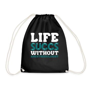 Anesthesiology - Drawstring Bag - black - Front