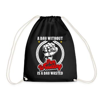 Arm wrestler - Drawstring Bag - black - Front
