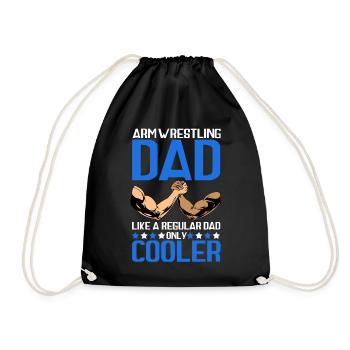 Arm wrestler - Drawstring Bag - black - Front