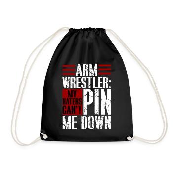 Arm wrestling - Drawstring Bag - black - Front