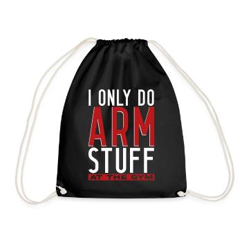 Arm wrestling arm wrestler - Drawstring Bag - black - Front