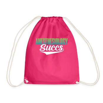 Anaesthetist - Drawstring Bag - fuchsia - Front