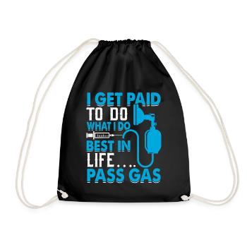 Anesthesiologist Anesthesiology - Drawstring Bag - black - Front