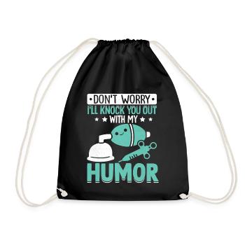 Anesthesiologist Anesthesiology - Drawstring Bag - black - Front