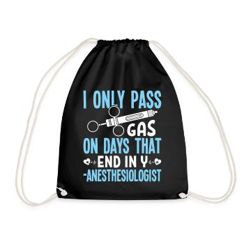 Anesthesiology - Drawstring Bag - black - Front